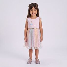 Vestido Infantil Menina 1 a 3 Anos Em Tule Yoyo Kids Tie Dye Fada