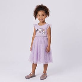 Vestido Infantil Menina 4 a 10 Anos Em Tule Sanrio