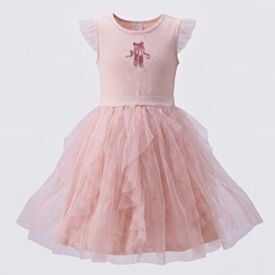 Vestido Infantil Menina Bailarina 4 a 10 Anos Marmelada Rosa