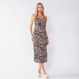 Vestido Midi Feminino Com Al&ccedil;as Finas Boby Blues