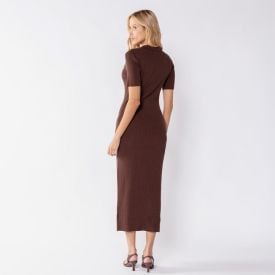Vestido Midi Feminino De Tricot Patricia Foster