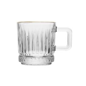 Xícara de Café Deli Diamond com Filete Dourado Lyor - 90ml