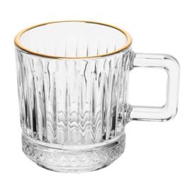 Xícara de Café Deli Diamond com Filete Dourado Lyor - 90ml