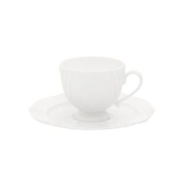 Xícara de Chá com Pires Soleil White Oxford 200Ml - Porcelana