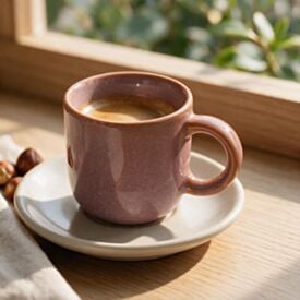 Xícara para Café de Cerâmica Maeve 120Ml Hauskraft - Rosa
