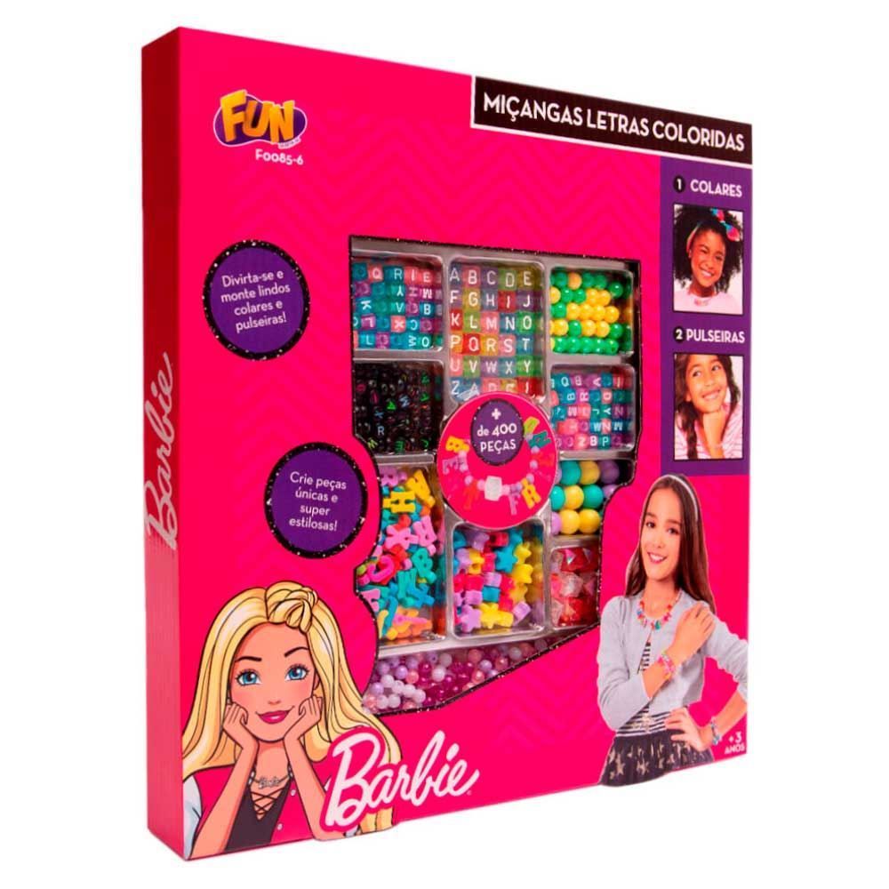 Barbie Miçangas Joalheria Com 400 Peças Fun - F0085-6