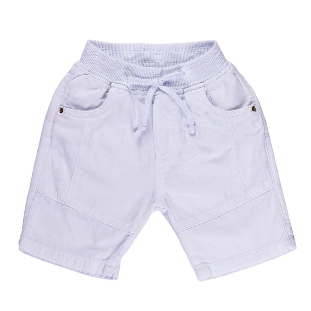 Bermuda sarja branca infantil top