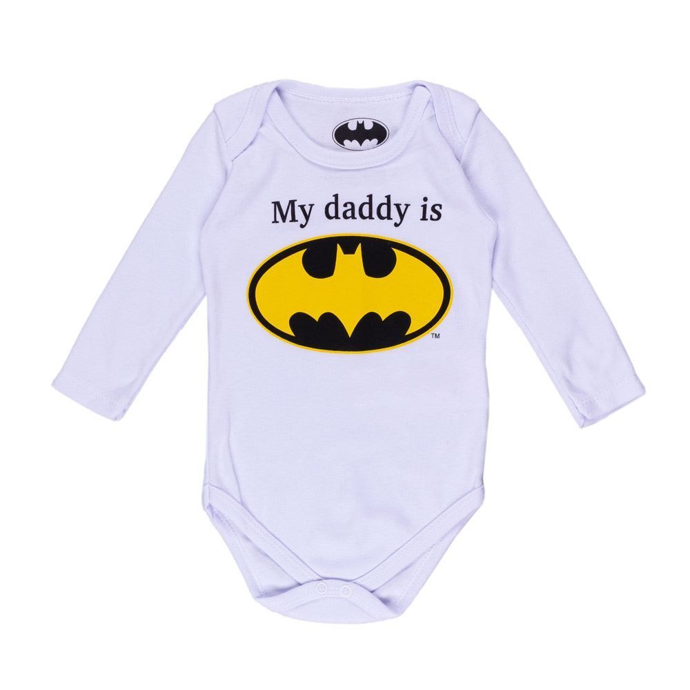 Body De Bebe Batman Yoyo Baby Branco