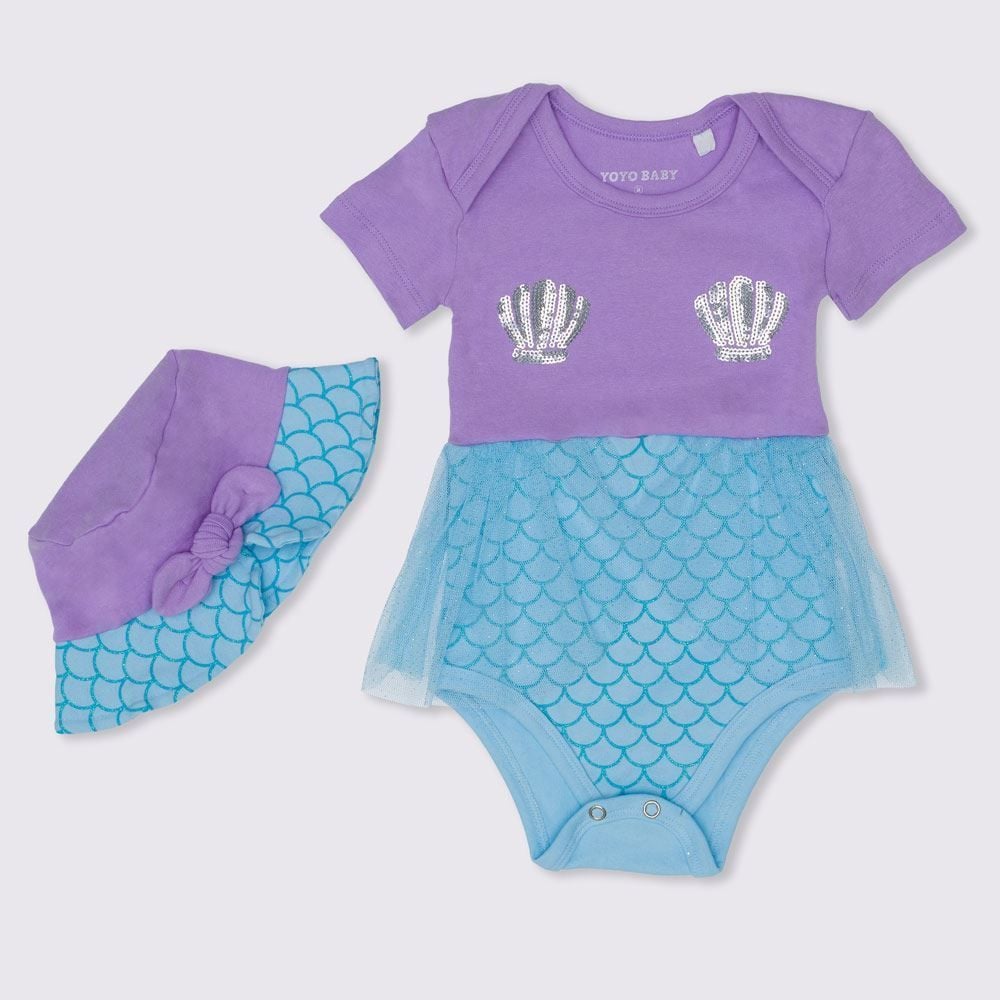 Roupa de sereia infantil e bebe