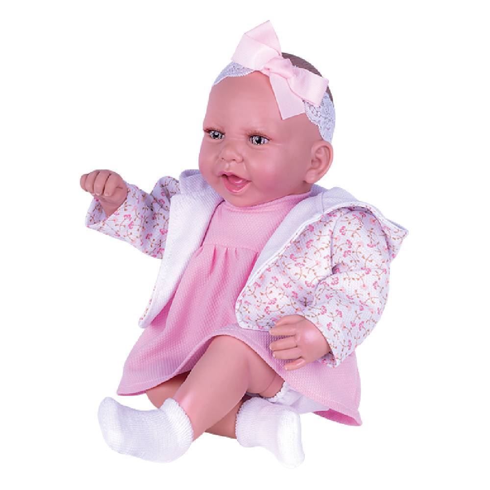 Boneca Bebe Reborn Ninos Recem Nascida Carrinho Conforto