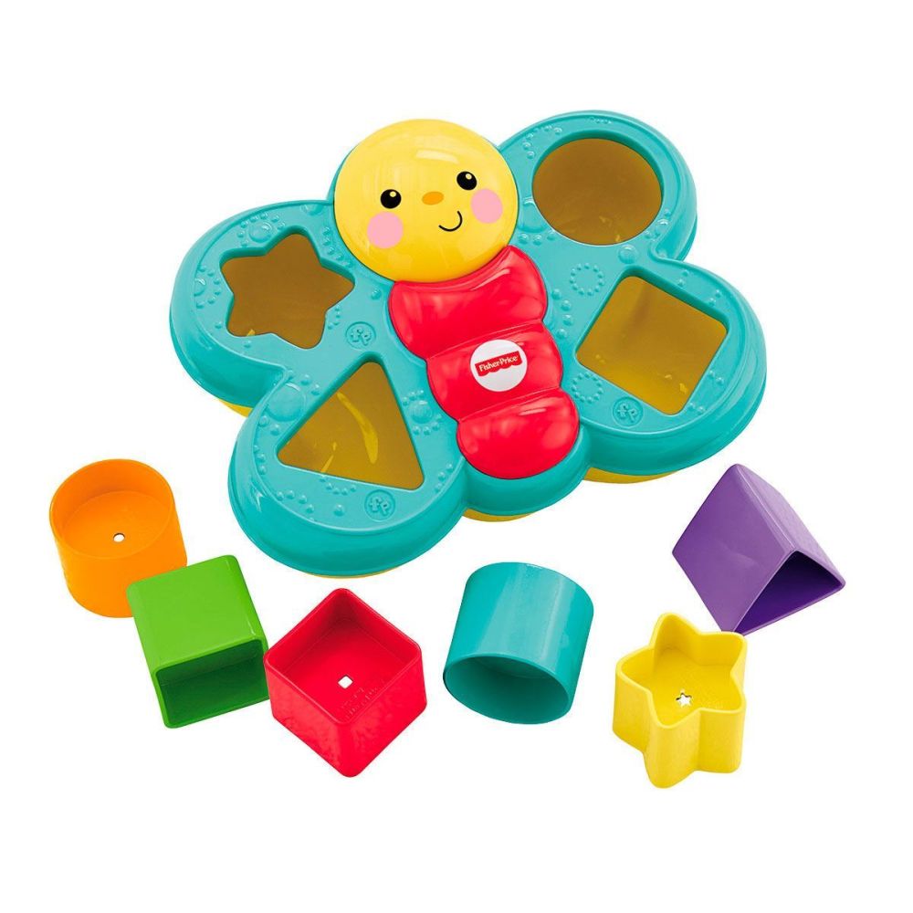 Brinquedo De Encaixar Borboleta 7 Peças Fisher-Price - DJD80