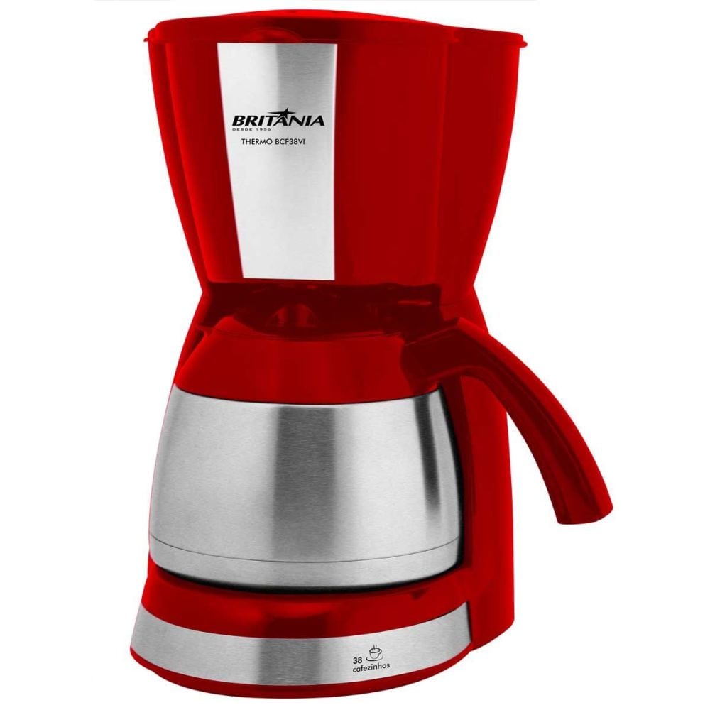 Cafeteira Elétrica Britânia Thermo Vermelho 220v - Bcf38vi