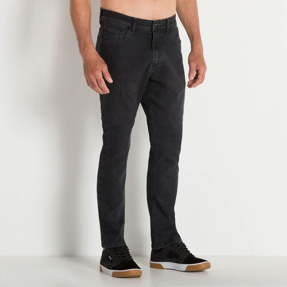 Calça jeans shop preta masculina slim