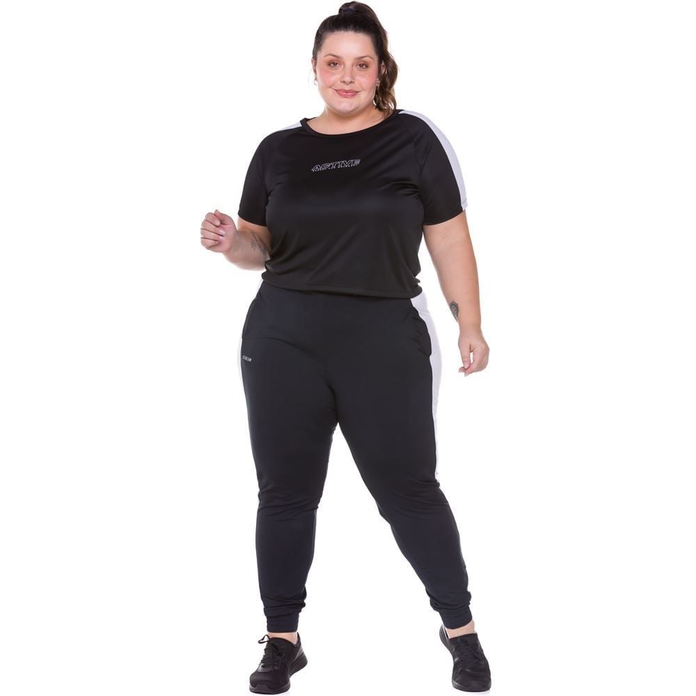 Calça helanca feminina plus size store