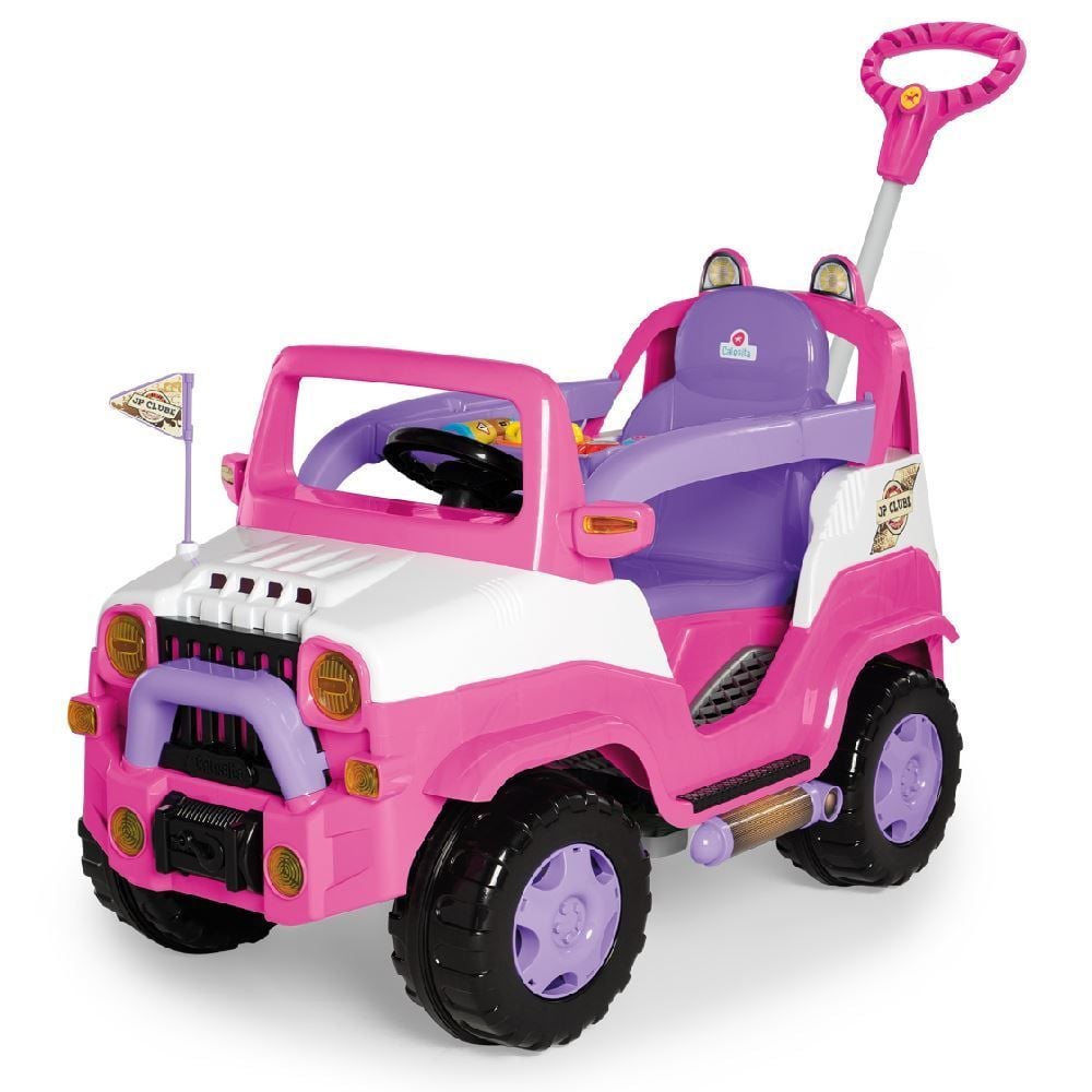 Carro Calesita Diipi Rosa Passeio E Pedal - 1028