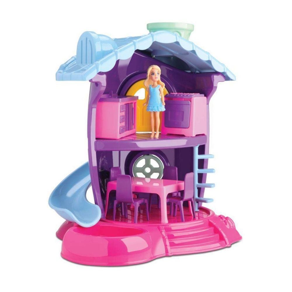 Casinha de Boneca Cozinha Judy 220 Samba Toys - Rosa