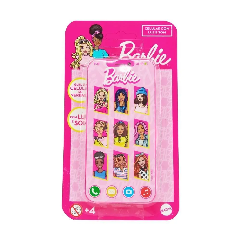 Celular Flip Barbie Toyng 56033