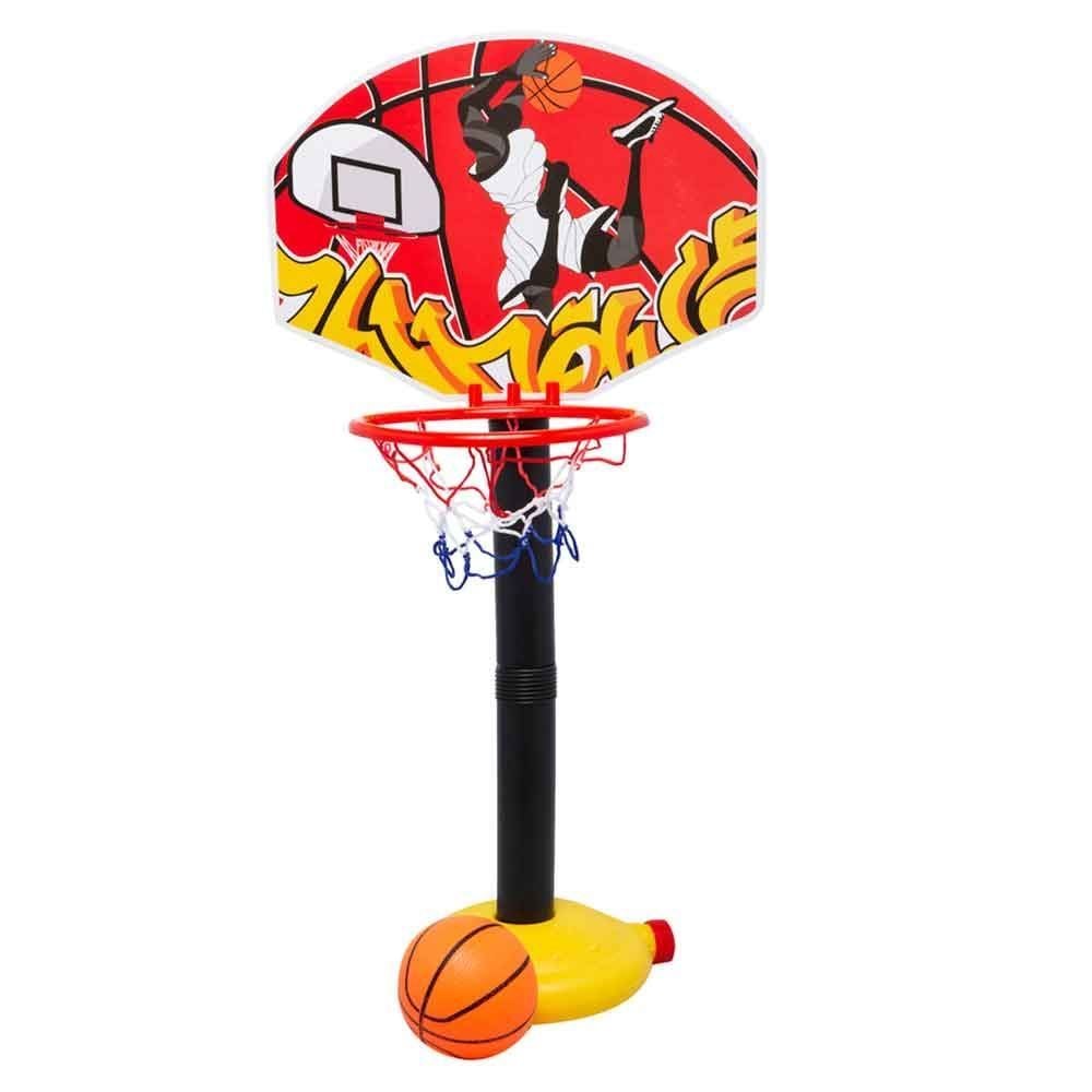 Kit Jogo De Basquete Infantil Cesta Com Bola Bomba E Suporte