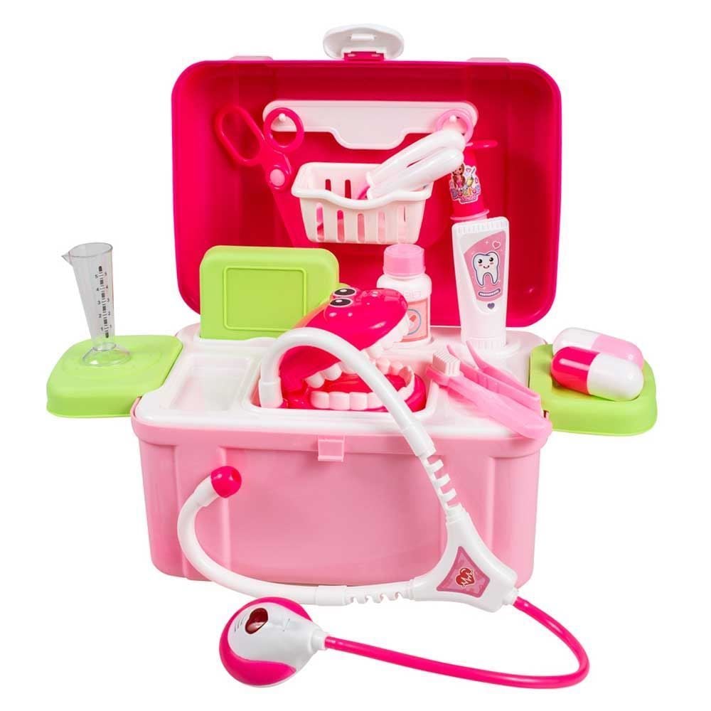 Maleta Kit Medico Brinquedo Doutora Medicina Enfermeira + Jogo