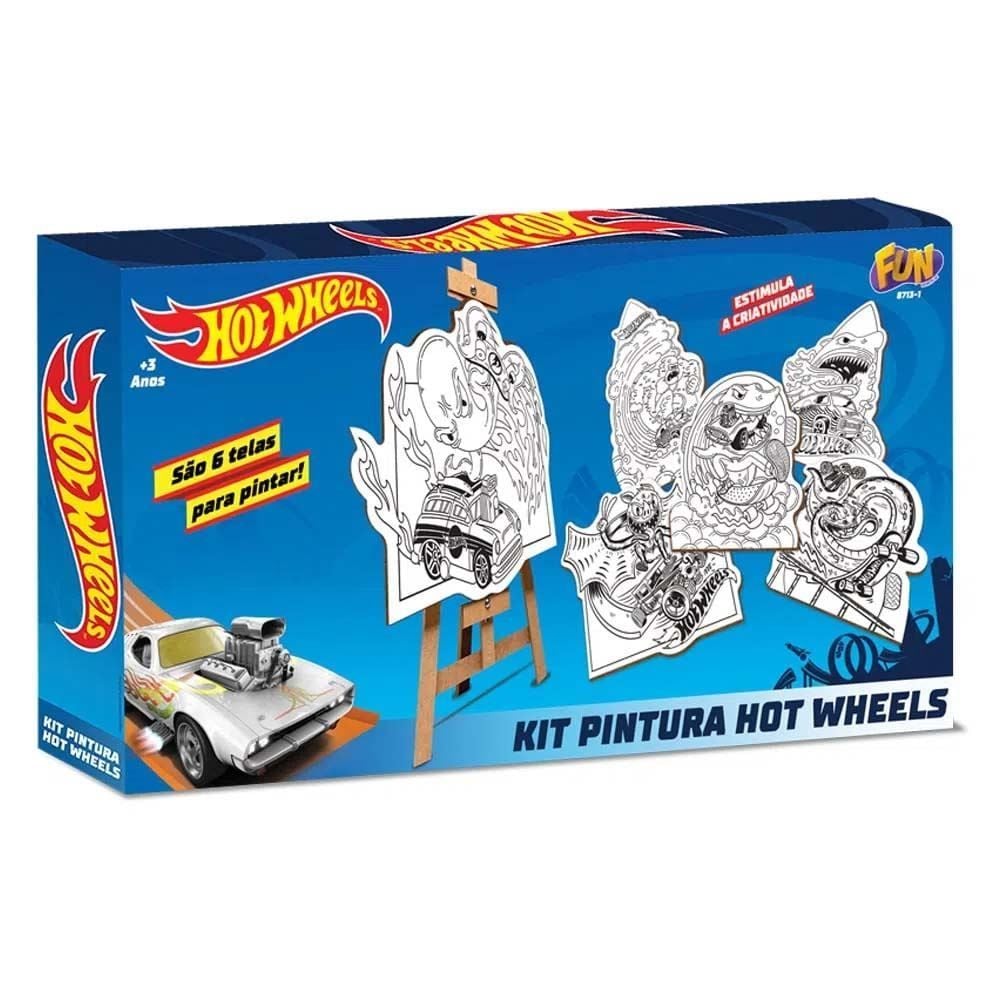 Hot Wheels Kit De Pintura Fun - F0057-1