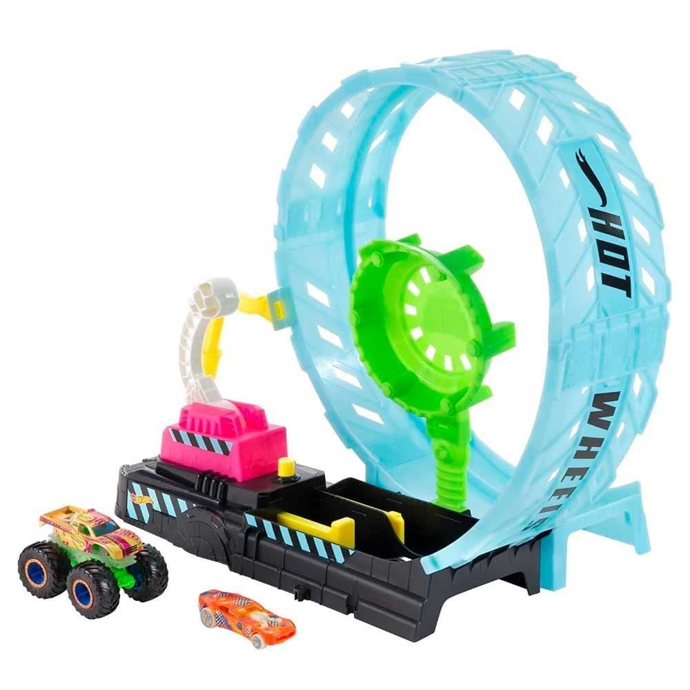 Hot Wheels Monster Trucks Rosa Brilha no Escuro - Mattel