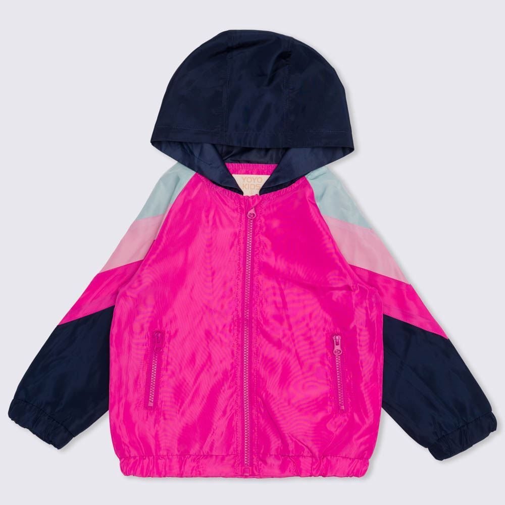 Jaqueta 1 a 3 anos Bomber Corta Vento Yoyo Kids Rosa