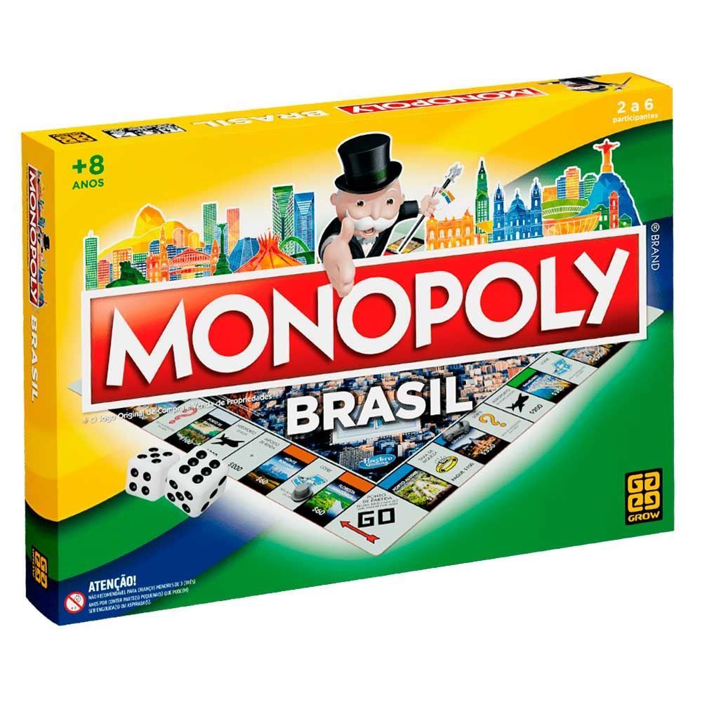 Jogo De Tabuleiro Monopoly Brasil Grow - 04238