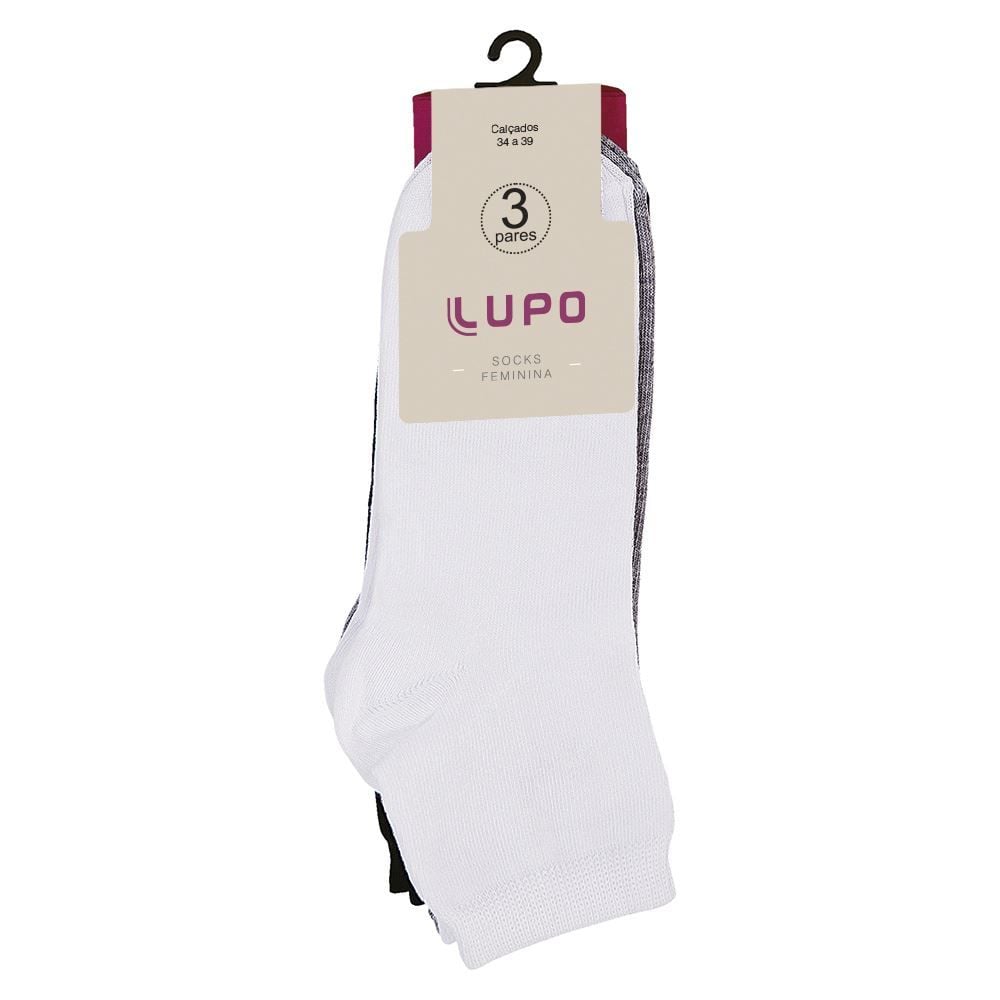 Kit 3 Meias Lupo Sport - Feminino