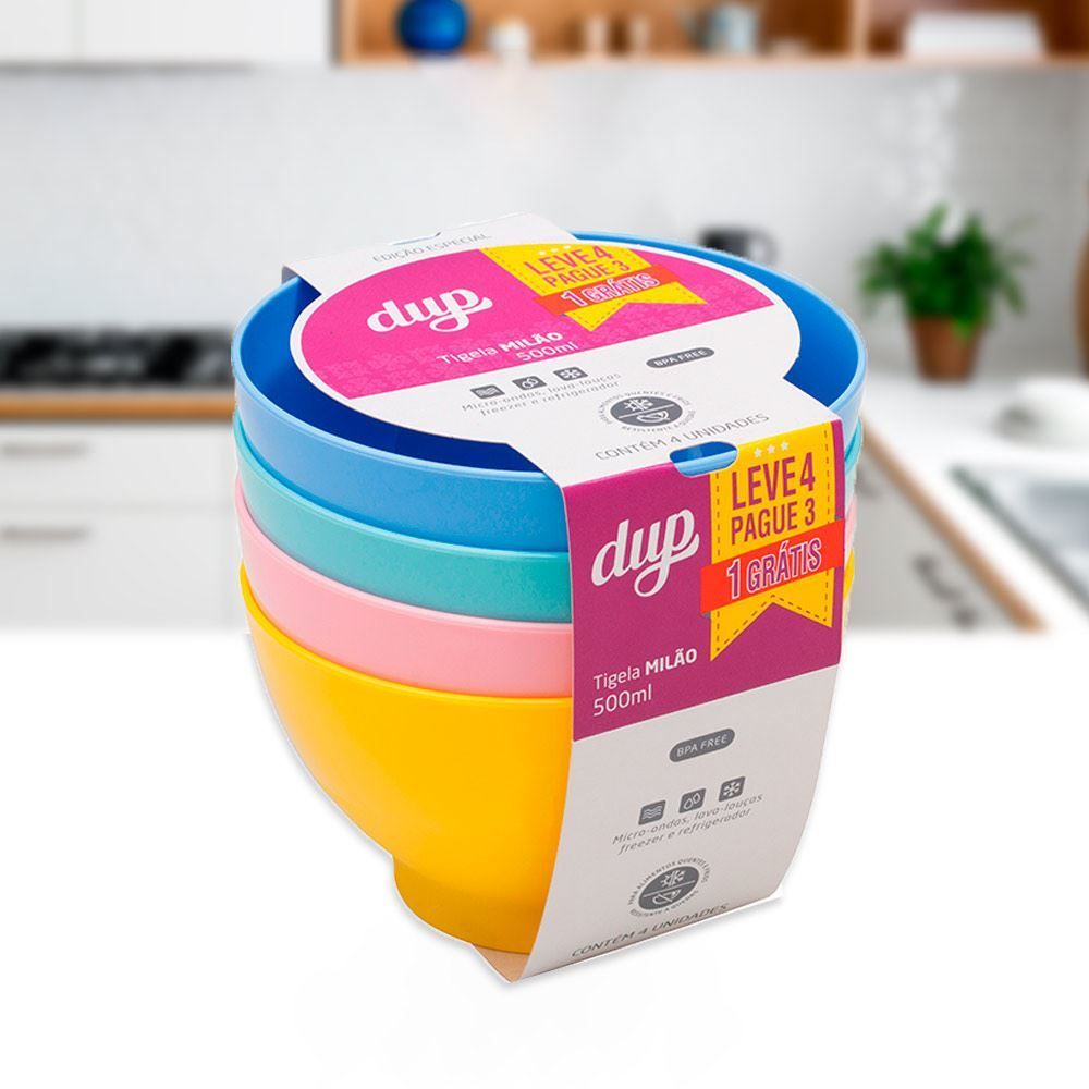 Kit Leve 4 Pague 3 Tigelas Milão Dup - Colors é boa?