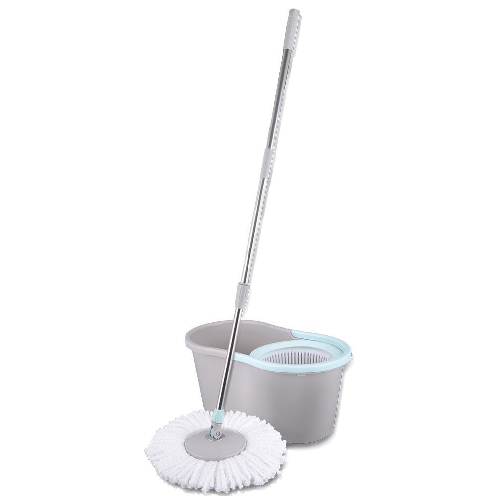 Kit Mop Com Centrífuga Havan Casa Médio 3 Peças - Cinza