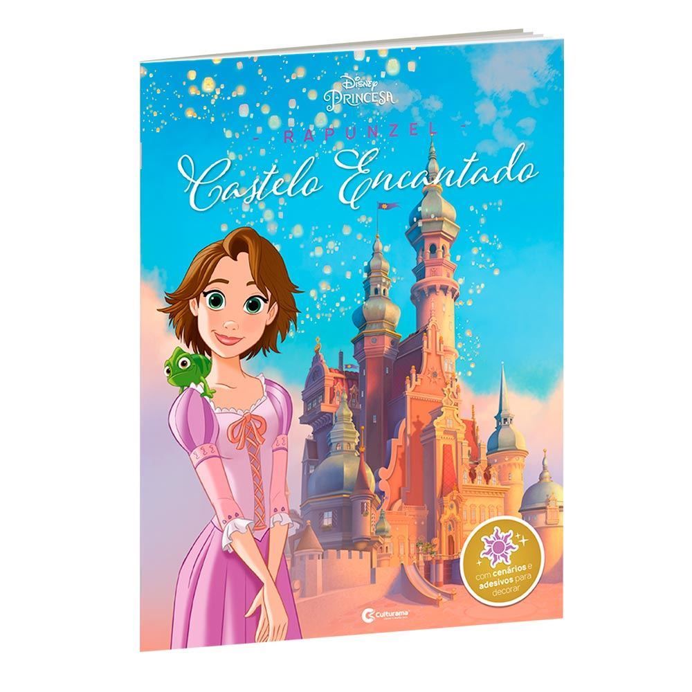 Livro Castelo Encantado Disney Rapunzel Com Adesivos - Culturama