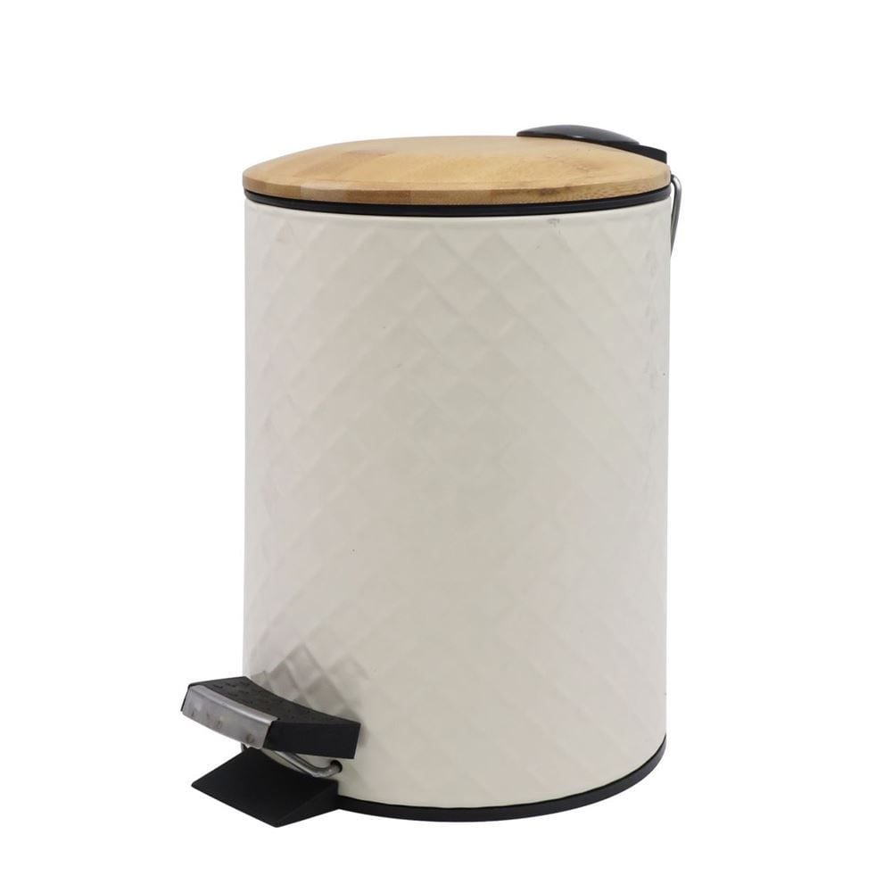 Lixeira Com Tampa De Bambu Finecasa 3 Litros - Taupe é boa?