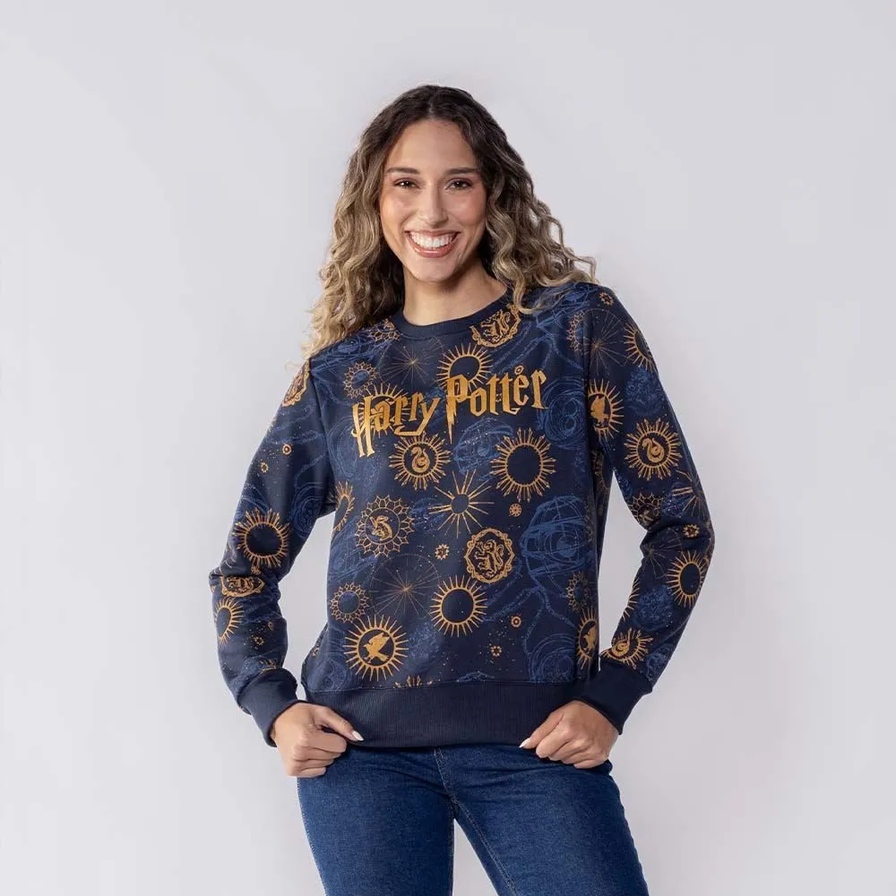 Moletom Harry Potter Feminino Bandup Azul Marinho