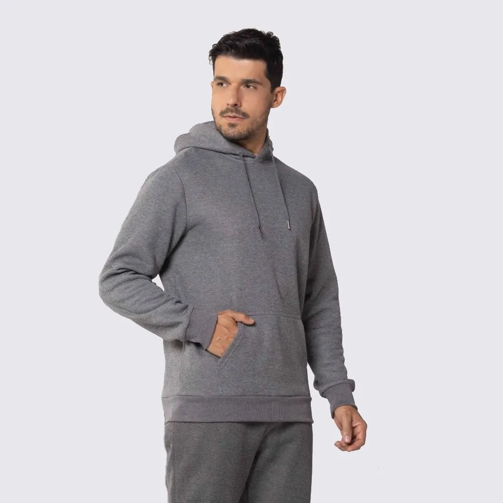 Canguru Jaqueta Moletom Masculina Moletom Canguru Moletom Cinza