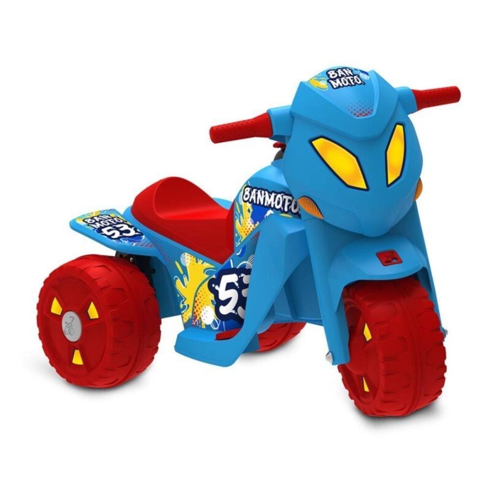 Moto Eletrica Infantil Triciclo Bandeirante Banmoto 6V Rosa - Maçã