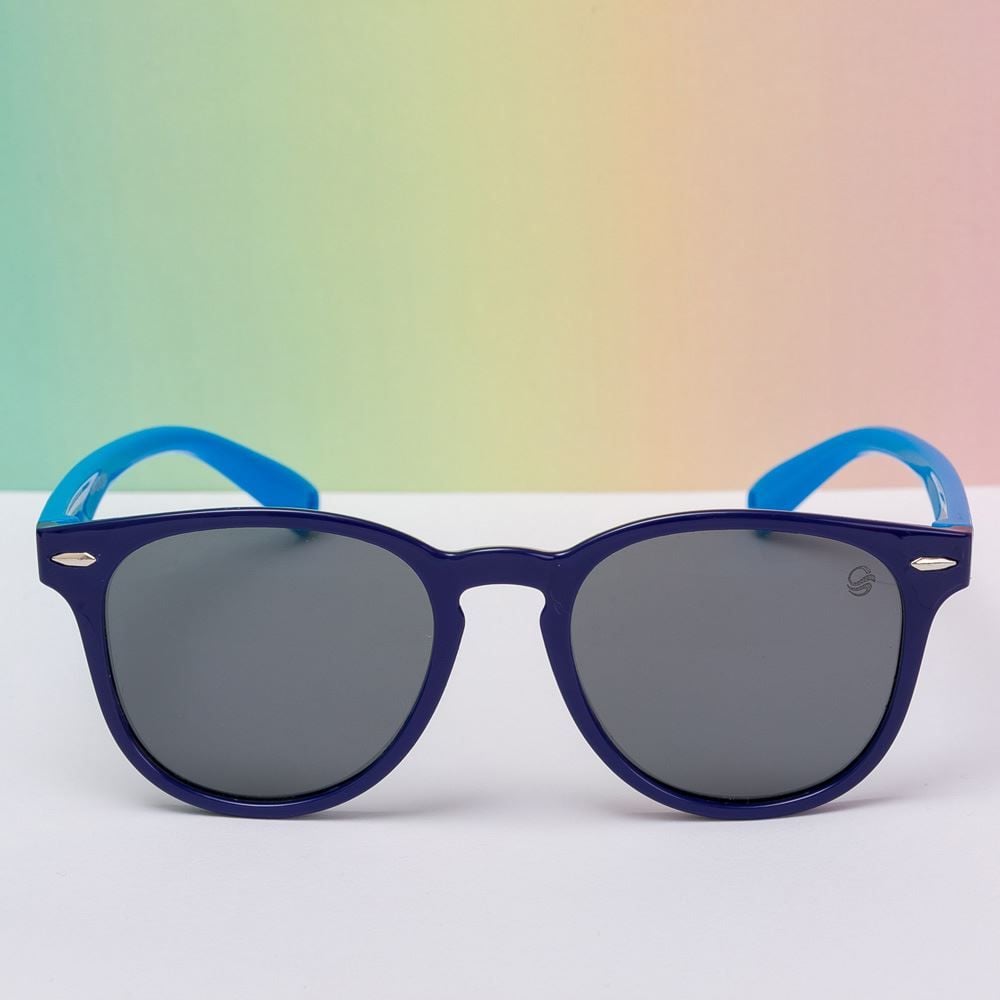 Óculos De Sol Infantil Azul Menino Cobra D'água - Quadrado