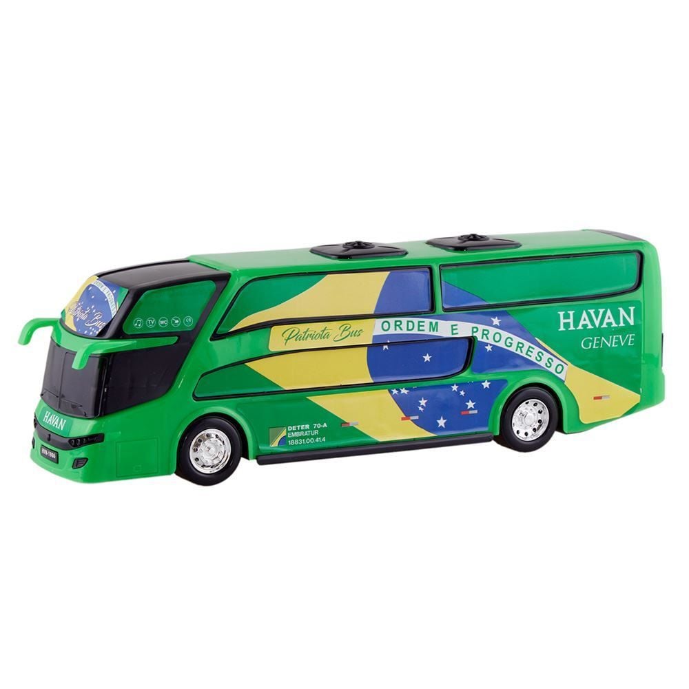 Ônibus Com 2 Andares Patriota Havan Toys - 524