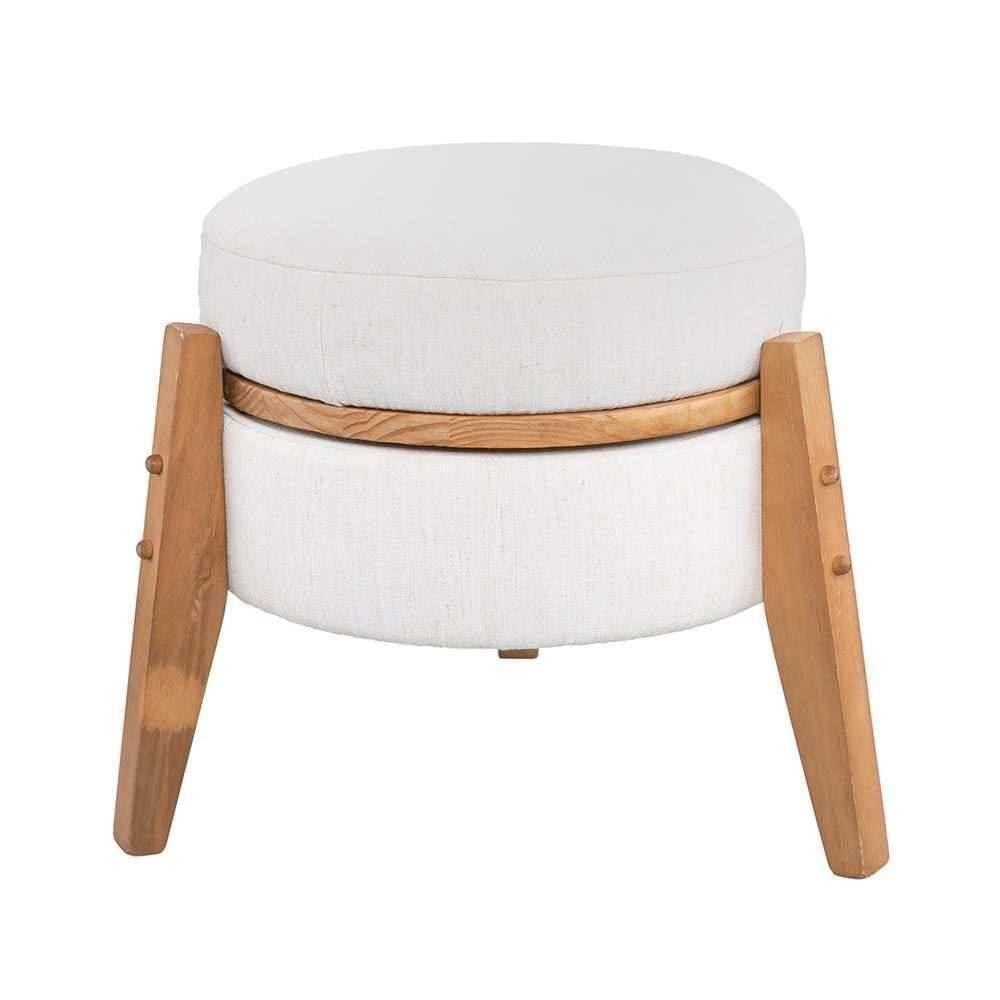 Puff Multiuso Jakarta 39X41 cm Havan Casa - Off White