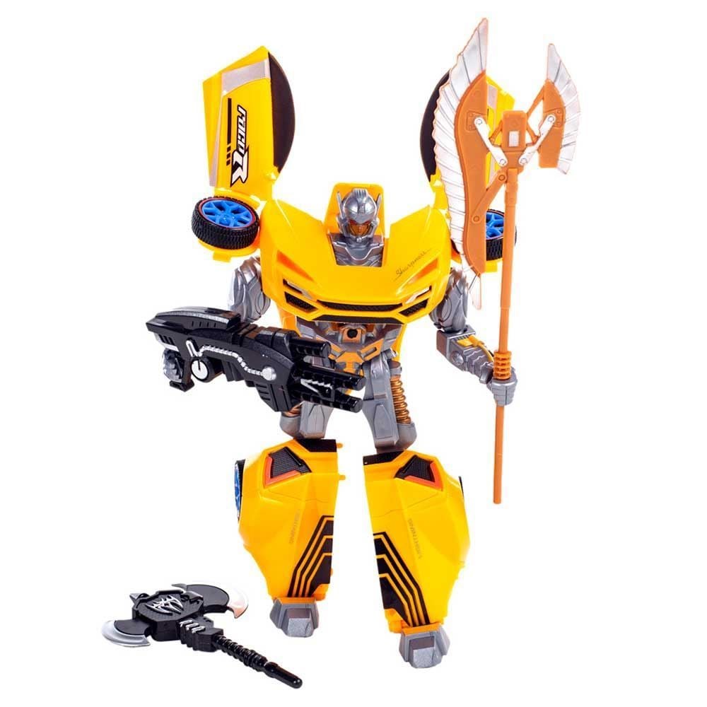 Robô Transformador Pequeno Roxo Havan Toys - HBR0366