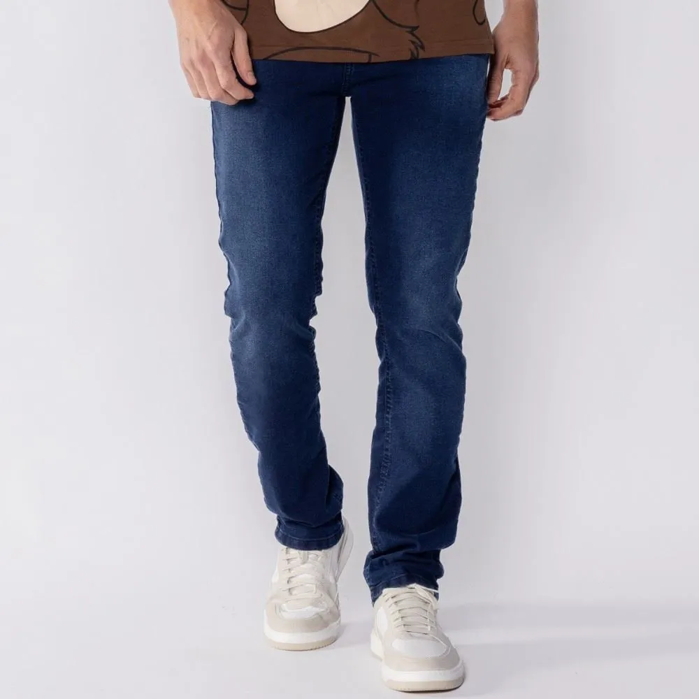 Calça Jeans Masculina Slim Marc Alain Azul Escuro