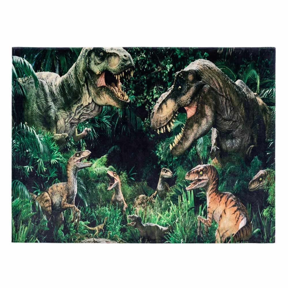 Tapete de Jogo Mundial de Dinossauros, Presente de Dia das Crianças, com 5  árvores e 9 dinossauros