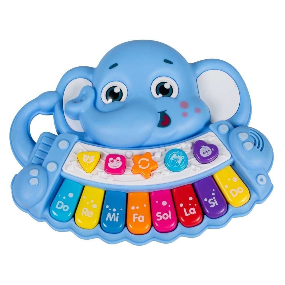 Teclado Bichinho Musical Azul Havan Toys - HBR0403