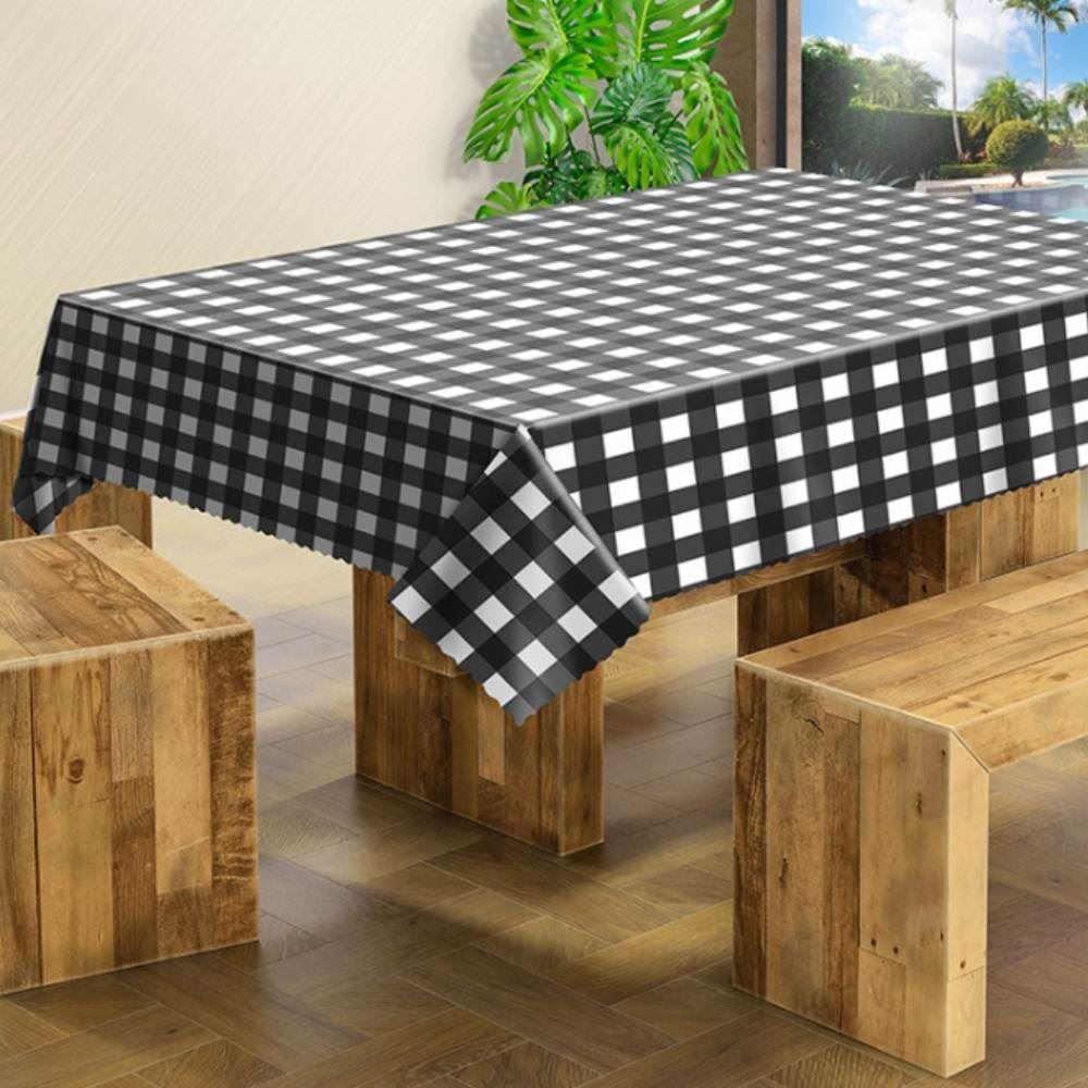 Toalha de Mesa Térmico Xadrez Preto