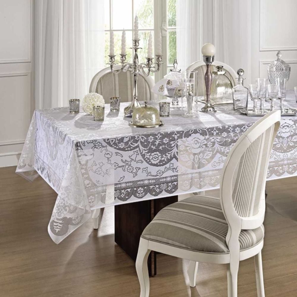 Toalha de Mesa Renda 1,55x 3,00m Dinner Lepper - RENDA 03526899 Toalha de Mesa Renda 1,55x 3,00m Dinner Lepper - RENDA 03526899