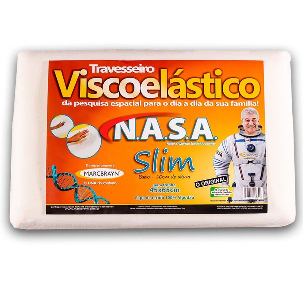 Travesseiro 45X65cm Slim Nasa Marcbrayan - Pérola é boa?