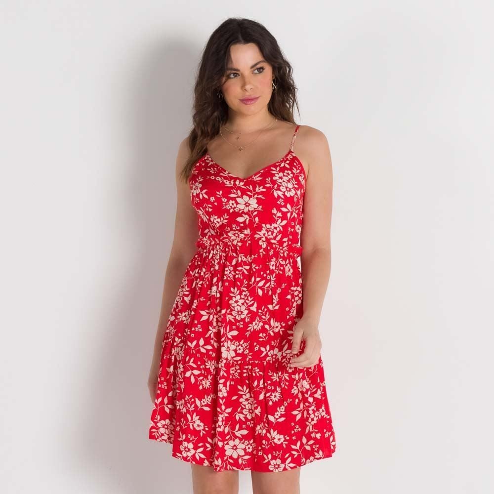 Vestido florido de alcinha top