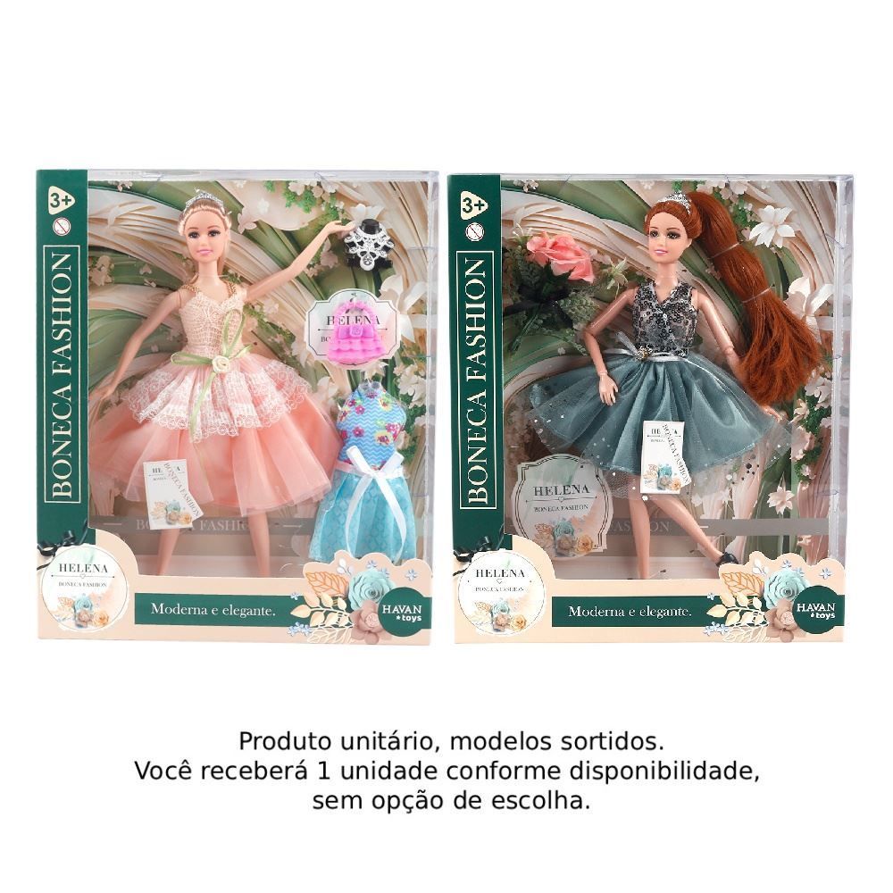  Boneca Helena Elegante Havan Toys - Sortido