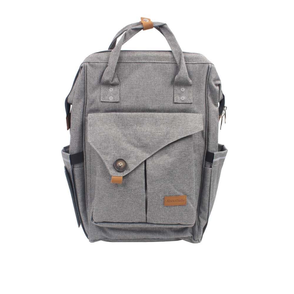 Mochila Maternidade 32 Cm Havan Baby - Cinza