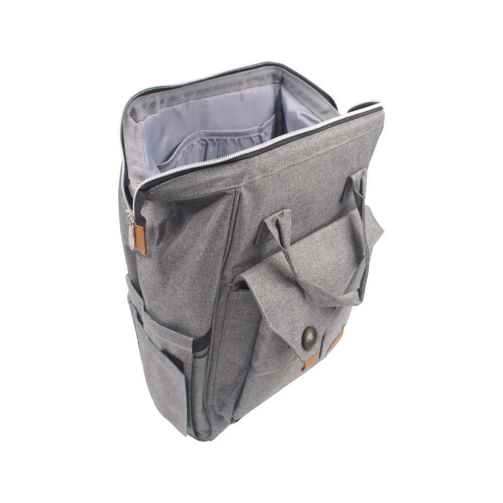 Mochila Maternidade 32 Cm Havan Baby - Cinza
