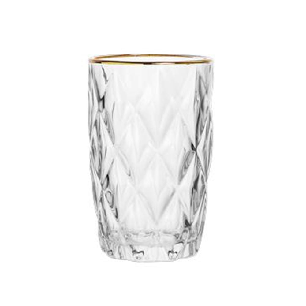 Copo Alto Diamond 330Ml - Fio Dourado